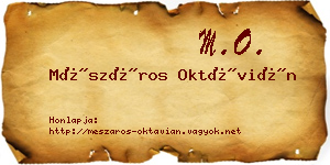 Mészáros Oktávián névjegykártya